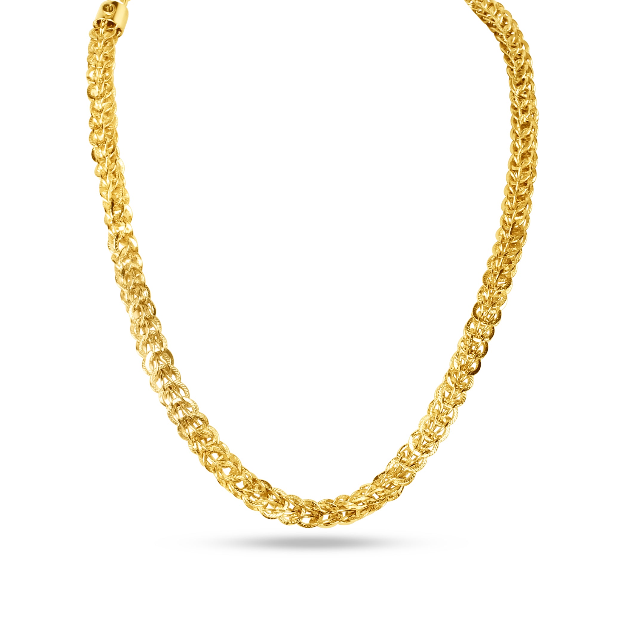 this long chain necklace is ideal for layering or on its own. You can't go wrong with this gold plated 18k chain.