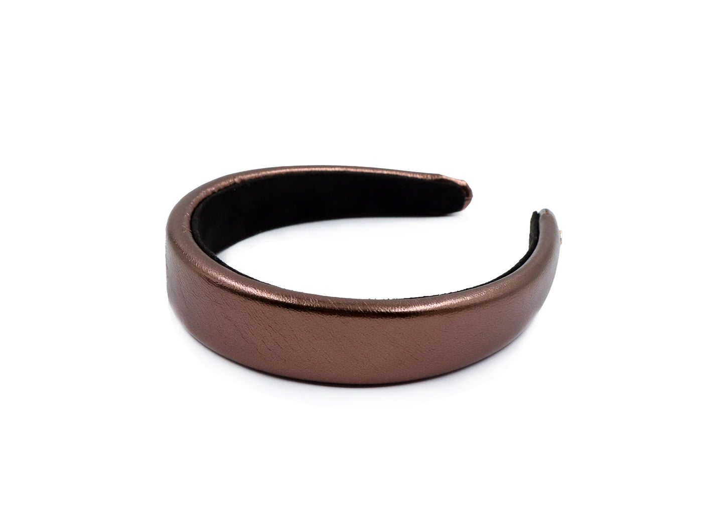 Metallic Faux Leather Headband