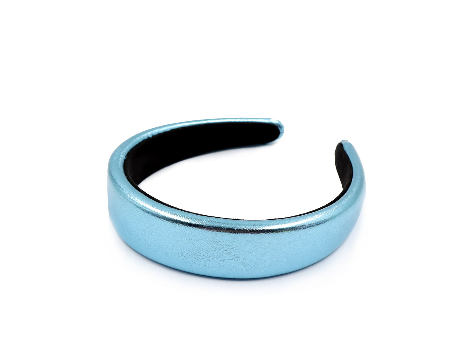 Metallic Faux Leather Headband
