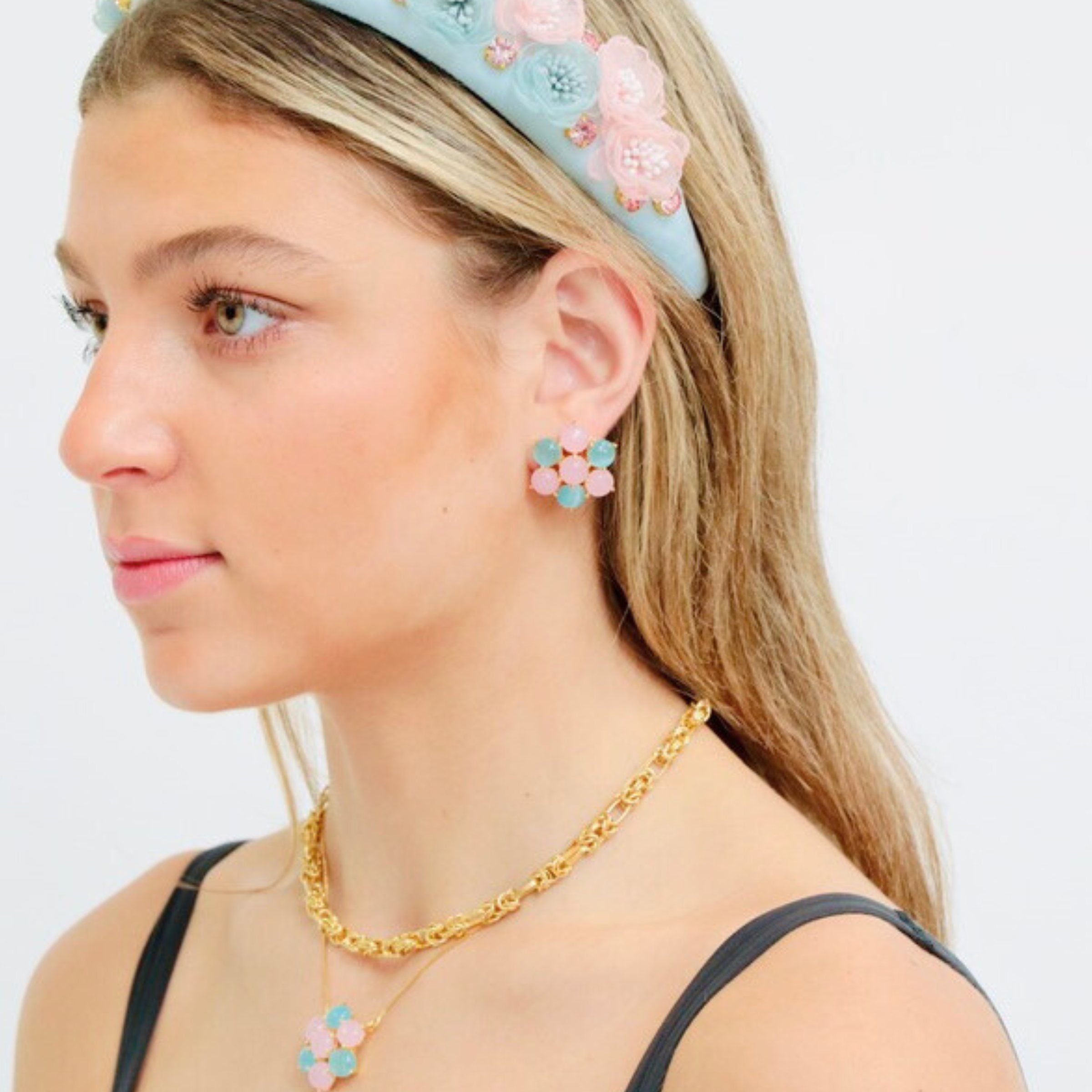 these flower earrings studs are unique earrings for women