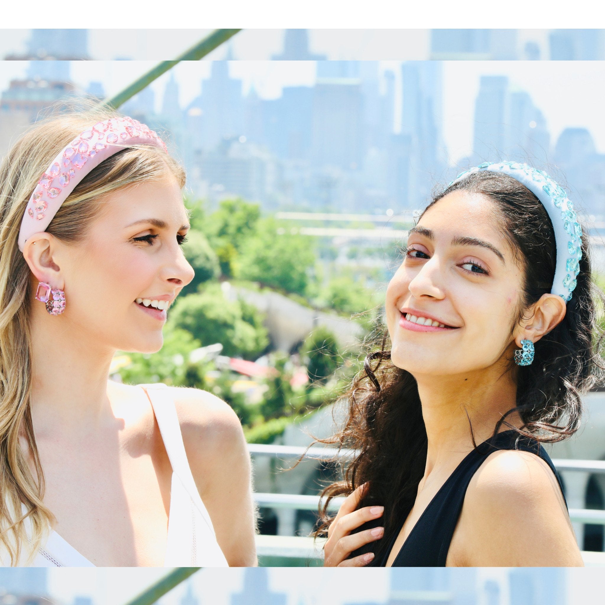 Crystal headband adorned with radiant stones, combining elegance and modern style