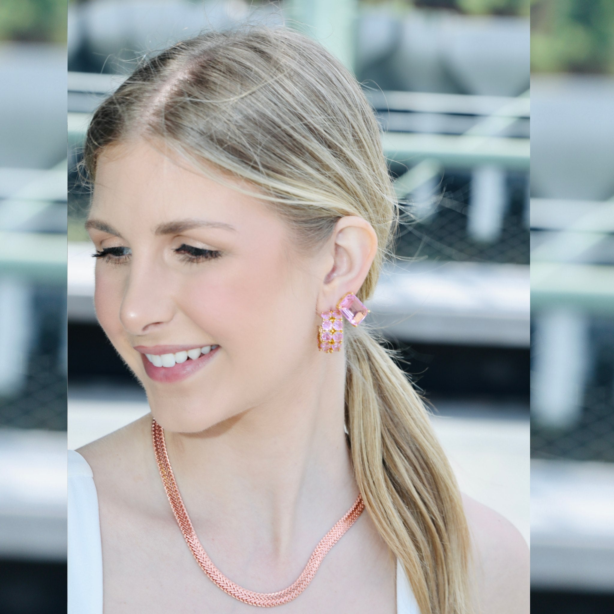 Uglam Earring Ear studs, unique earrings for women designed in nyc. Lightweight and trendy earrings and necklaces