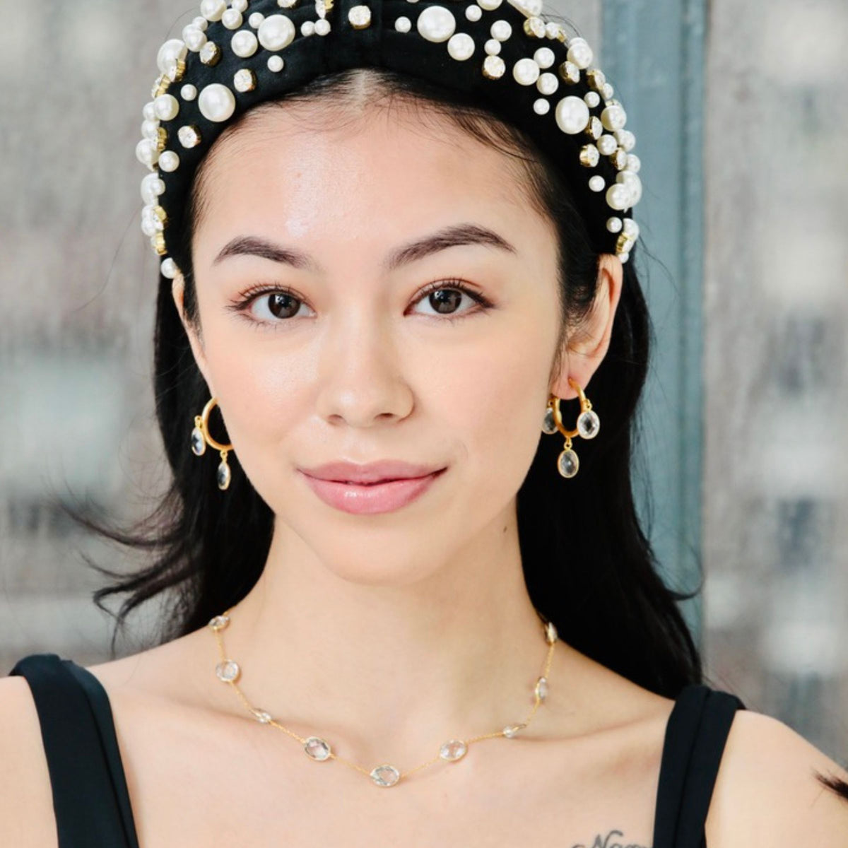 One of our layered necklaces designed by u-glam, perfect for mastering the art of necklace layers with effortless, everyday sparkle.