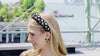 Black floral headbands by uglam are hand sewn and embellished with silk flowers and crystals. These are perfect for brunches, graduation or any occasion to add a ouch of chic