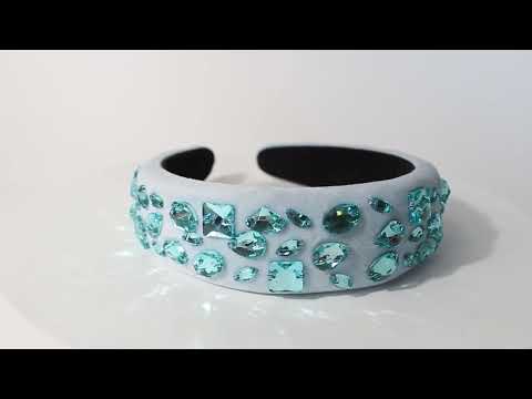 Crystal Gleam Headband - Blue 3