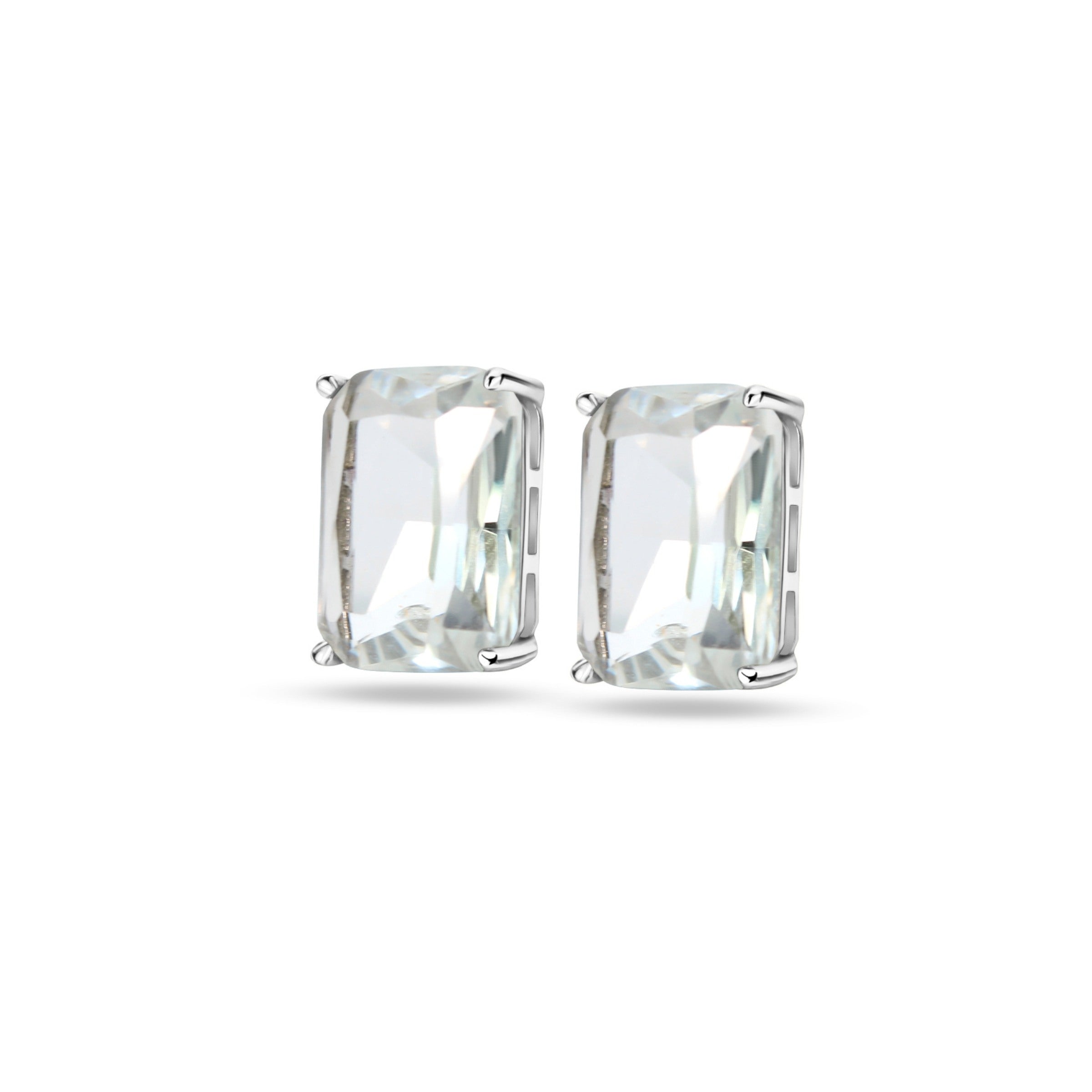 These crystal stud earrings are hypoallergenic earrings. 
